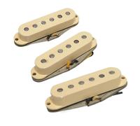 ALFAAL Electric Guitar Single Coil Pickup Set ST Guitar Pickups CS Fit For For ST Style Pickups Left Hand Pickups Electric Guitar Pickups(Yellow)