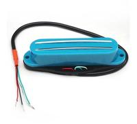 ALFAAL Electric Guitar Single Coil Pickup Set ST Style Humbucker Twin Blade Pickup Humbucker Dual Rail 9K For FD ST Electric Guitar Replacement Multi Colour(Sky Blue)