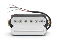 ALFAAL Electric Guitar Single Coil Pickup Set Standard 4 Conduct Cable Coil Splitting Electric Guitar Humbucker Blade Hex Screw Adjusting Dual Coil Guitar Pickup(H)