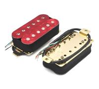 ALFAAL Electric Guitar Single Coil Pickup Set Standard 6-String N7.5K/B15K Output Electric Guitar Humbucker Adjustable Screw Dual Coil Guitar Coil Splitting Pickup(D)