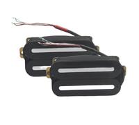 ALFAAL Electric Guitar Single Coil Pickup Set Standard Dual Rail Electric Guitar Humbucker Pickup Double Coil Coil Splitting Ceramic N-10K B-16K Applies To Guitar(One Set)