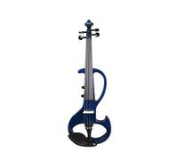 ALFAAL Electric Violin 4/4 Adult Professional Performance Student Universal 6.5 Large Jack Electroacoustic Violin (Color : Clear Blue)