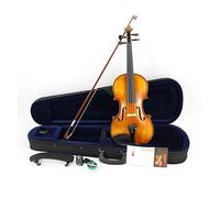 ALFAAL Flamed Maple Violin Full Size Hand-craft Violin Stringed Musical Instrument Ebony Fitted Case Bow (Color : 4/4)