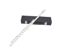 ALFAAL flute for beginners 16-hole flute C-tuned white copper tube body leather box model suitable for beginners to take exams