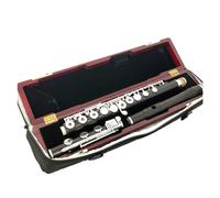 ALFAAL flute for beginners 17 Holes Ebony flute Open Hole Silver Plated E keyProfessional Flute
