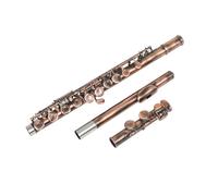 ALFAAL flute for beginners C-Key 16-Hole Flute Set C Key Flute Instrument Accessory Red Antique