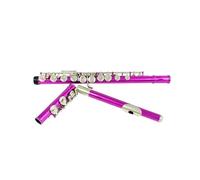 ALFAAL flute for beginners Flute 16 Close Holes C Keys Instrument Cupronickel Nickel Plated Rose Flute With E Key