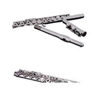 ALFAAL flute for beginners Flute 17 holes silver-plated/French keys 17 holes silver-plated
