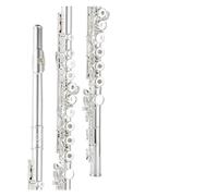 ALFAAL flute for beginners Flute Instrument Beginner Professional Playing 17 Hole Silver-plated Open and Closed Dual-purpose Flute Instrument