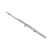 ALFAAL flute for beginners Flute Instrument Silver Mouthpiece 17 Holes Open B Tail French Key Universal Professional