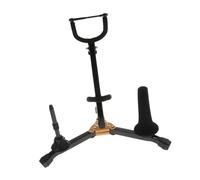 ALFAAL Foldable Portable Alto Tenor Saxophone Stand Sax Tripod Holder Instrument Saxophone Accessories For Saxophone (Color : Bk)