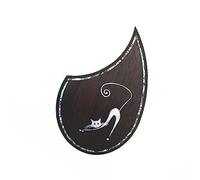 ALFAAL Folk Acoustic Guitar Pickguard Rosewood Carved Decorative Pickguard Acoustic Guitar Pickguards (Color : 06)