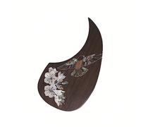 ALFAAL Folk Classical Guitar Pickguard Rosewood Abalone Shell Inlaid Pickguard For Guitar Lovers Acoustic Guitar Pickguards