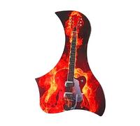 ALFAAL Folk Guitar Protection Board Wooden Guitar Protection Board Sticker Accessories Anti-sticker Board Acoustic Guitar Pickguards (Color : 04)