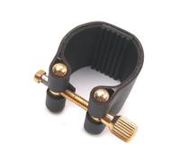 ALFAAL For Alto Sax Saxophone Ligature Universal Parts Practical Accessories Black Fastener Mouthpiece PU Leather Metal (Color : B)