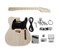ALFAAL Full Set Diy For ST TL Electric Guitar Kit Basswood Body Unfinished Neck All Hardware (Color : 02)