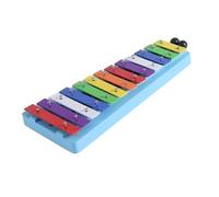 ALFAAL Glockenspiel Xylophone 13 Notes Glockenspiel Xylophone Colorful Metal Keys Percussion Rhythm Handheld Musical Instrument