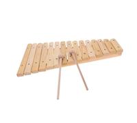 ALFAAL Glockenspiel Xylophone 15 Notes Wood Xylophone With 2 Mallets For Beginner Music Lovers