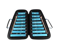 ALFAAL Glockenspiel Xylophone 16 Keys Glockenspiel 16-Note Aluminum Plate Xylophone Instrument Percussion Instrument Music Lovers(Blue)