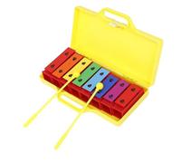 ALFAAL Glockenspiel Xylophone 8 Note Xylophone Hand Bell Colorful Percussion Musical Instrument