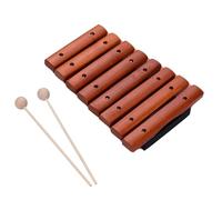 ALFAAL Glockenspiel Xylophone 8 Notes Wood Xylophone Includes 2 Wooden Mallets Suitable For Beginners To Play Professional Instruments