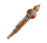 ALFAAL Gourd Cucurbit Flute Chinese Handmade Hulusi Ethnic Musical Instrument Key Of BB C With Case For Beginner Music Lovers (Color : Bb)