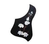 ALFAAL Guitar Accessories Acoustic Guitar Pickguard Folk Classical Rosewood Abalone Shell Inlaid Pickguard Acoustic Guitar Pickguards