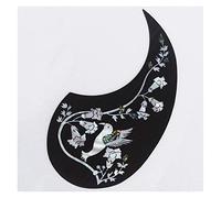 ALFAAL Guitar Accessories Rosewood Acoustic Guitar Pickguard With Abalone Inlay Self Sticker Acoustic Guitar Pickguards