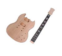 ALFAAL Guitar body 1set Electric Guitar Kit Mahogany Guitar Body Neck 22fret 24.75inch Set Guitar DIY Accessory