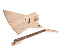 ALFAAL Guitar body 6 String Mahogany Solid Body Electric Guitar Builder Kit Guitar DIY Accessory