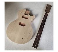 ALFAAL Guitar body DIY 1 Set Unfinished Guitar Neck And Body Electric Guitar Kit Bolt-on Neck Guitar DIY Accessory