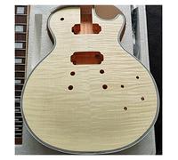 ALFAAL Guitar body Electric Guita Flame Maple Veneerr+Mahogany Okoume Body Neck Rosewood Fingerboard Guitar DIY Accessory (Color : 15)