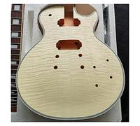 ALFAAL Guitar body Electric Guita Flame Maple Veneerr+Mahogany Okoume Body Neck Rosewood Fingerboard Guitar DIY Accessory (Color : 24)