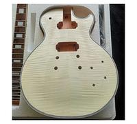 ALFAAL Guitar body Electric Guita Flame Maple Veneerr+Mahogany Okoume Body Neck Rosewood Fingerboard Guitar DIY Accessory (Color : 18)