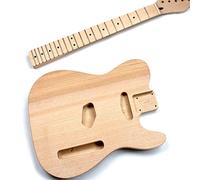ALFAAL Guitar body Electric Guitar Kit With Body For DIY Guitar Body Kit Guitar DIY Accessory