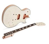 ALFAAL Guitar body Instruments 6 Strings Solid Mahogany Quilted Maple For LP Style Electric Guitar Builder Kit Guitar DIY Accessory