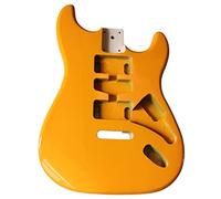 ALFAAL Guitar body Poplar Wood Guitar Body Yellow Guitar Barrel High Gloss Finish Wood Body Electric Guitar Parts Accessories Guitar DIY Accessory