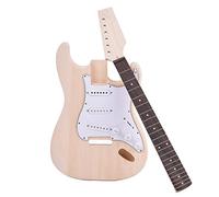 ALFAAL Guitar body Premium Unfinished DIY Electric Guitar Kit Basswood Body Replacement Set Guitar DIY Accessory