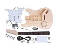 ALFAAL Guitar body Premium Unfinished DIY Electric Guitar Kit Basswood Body Replacement Set Guitar DIY Accessory