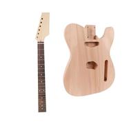 ALFAAL Guitar Body Replacement Kit Rock Instrument Semi Finished Electric Guitar Mahogany Body Assembly