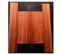 ALFAAL Guitar body Sandalwood Mahogany Guitar Back Side Veneer Wool Material Full Single Guitar Making Material Guitar DIY Accessory (Color : 9)
