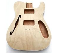 ALFAAL Guitar body Unfinish Guitar Body Semi-Hollow Body For Electric Guitar Accessories Guitar DIY Accessory