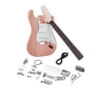 ALFAAL Guitar body Unfinished DIY Electric Guitar Kit Mahogany Wooden Replacements Parts For ST Guitar Guitar DIY Accessory