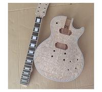 ALFAAL Guitar body Unfinished Mahogany Electric Guitar Neck And Body Guitar Kit DIY Part Guitar DIY Accessory