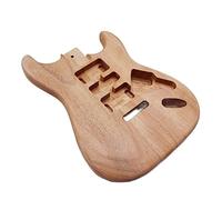 ALFAAL Guitar body Wood Color Okoume Wood Guitar Body Guitar Barrel Matte Electric Guitar Barrel Parts Unfinished Body Guitar DIY Accessory
