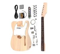 ALFAAL Guitar body Wood Electric Guitar Kit String Instrument Maple Guitar Neck Replacement Guitar DIY Accessory