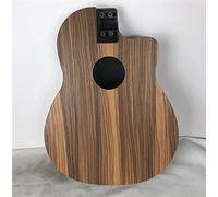 ALFAAL Guitar body Wood Panel 39 Inch Acoustic Guitar Body 6 Strings Round Back Cutaway Design Folk Guitar Barrel Guitar DIY Accessory (Color : Yellow)