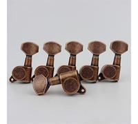 ALFAAL Guitar Locking Tuners Guitar Tuning Pegs Machine Head Lock Antique Bronze (Color : 6L)
