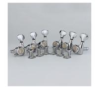 ALFAAL Guitar Machine Heads Tuners Upgraded Version Chrome Locking String Tuning Key Pegs Tuners For LP, SG, TL Electric Guitars (Color : 6L)