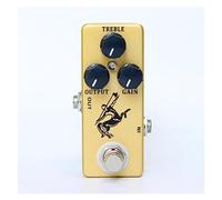 ALFAAL Guitar Overdrive Effect Pedal True Bypass Metal Shell Guitar Parts Guitar Accessories Guitar Effects Pedal (Color : Gold)